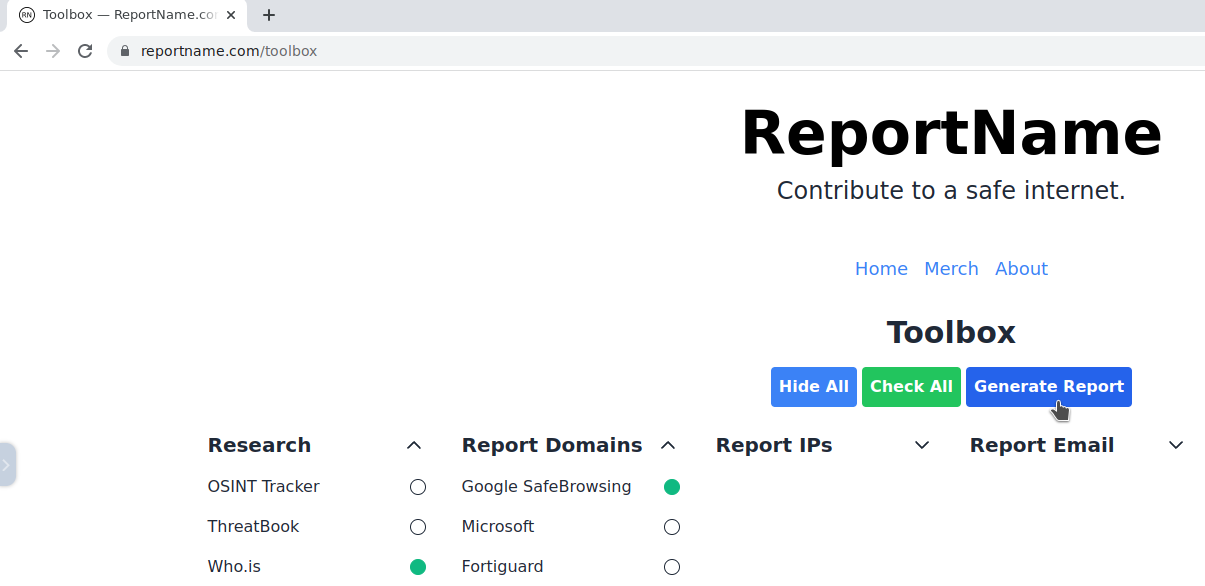 Checking off the tools you used in the process (image)
